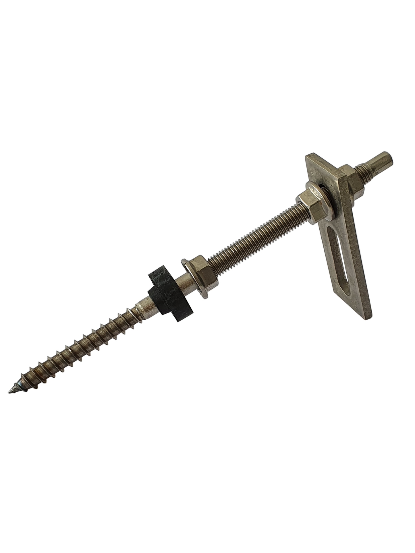 Stockschraube M10 mit Adapterblech (200mm, 250mm oder 300mm Länge)