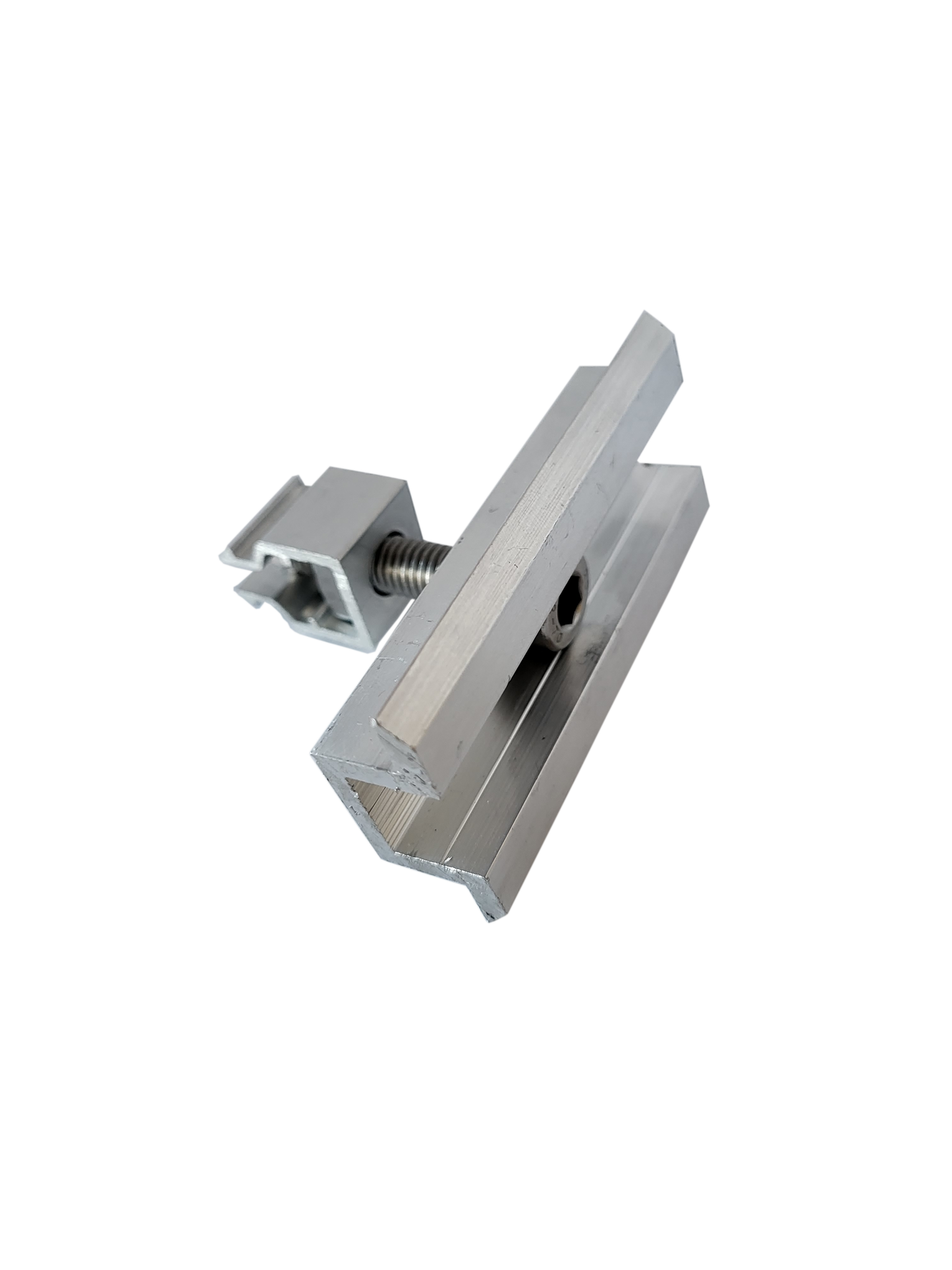 Mittelklemme mit Klick-System (silber, unbehandelt), 30mm