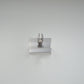 Endklemme mit Klick-System (silber, unbehandelt), 30mm