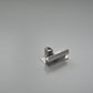 Endklemme mit Klick-System (silber, unbehandelt), 30mm