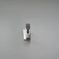 Endklemme mit Klick-System (silber, unbehandelt), 30mm