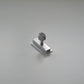 Mittelklemme mit Klick-System (silber, unbehandelt), 30mm